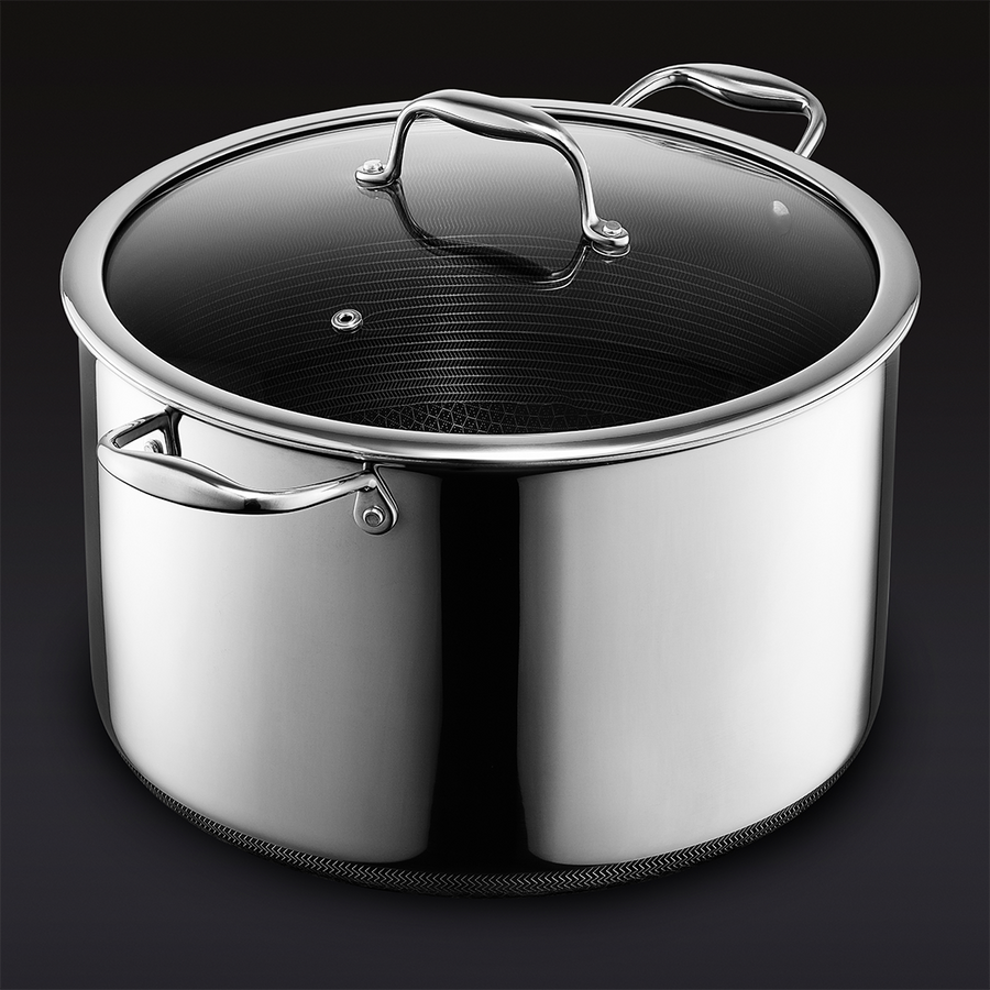 Hybrid Stock Pot with Lid, 12-Qt H0
